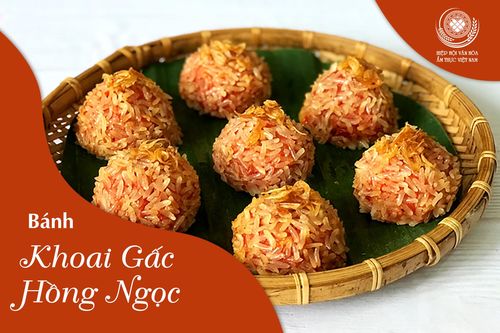 Bánh Khoai gấc hồng ngọc
