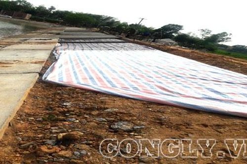 Huyện Tân Kỳ - Nghệ An: Nhiều băn khoăn, lo lắng về chất lượng tại công trình gia cố đập 39