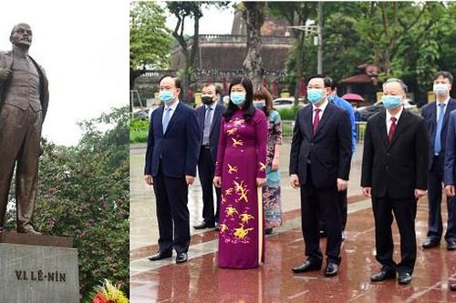 Lãnh đạo Hà Nội tưởng nhớ V.I.Lênin, nguyện kiên định con đường cách mạng vô sản