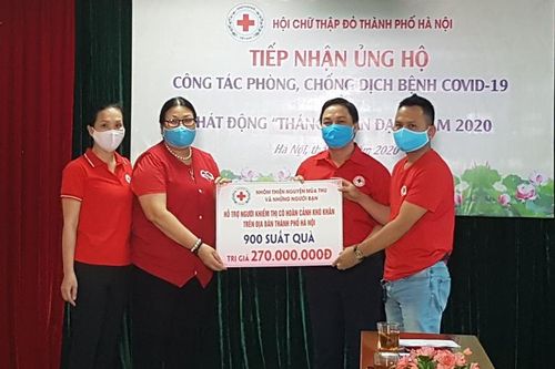 Hội Chữ thập đỏ TP Hà Nội đã tiếp nhận 11,2 tỷ đồng ủng hộ phòng chống dịch Covid-19
