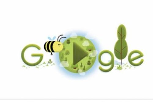 Google tôn vinh loài ong nhân Ngày Trái đất 2020