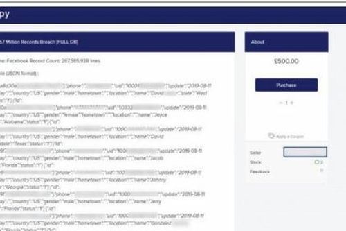 Hàng trăm triệu hồ sơ tài khoản Facebook bị rao bán với giá 'rẻ như bèo'
