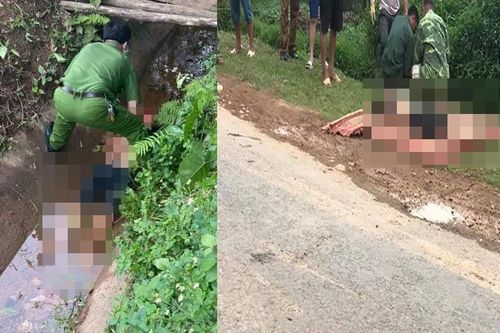 Người đàn ông tử vong dưới mương nước bên đường ở Hòa Bình