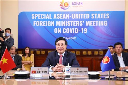 Hội nghị trực tuyến đặc biệt cấp Bộ trưởng Ngoại giao ASEAN - Hoa Kỳ về ứng phó COVID-19