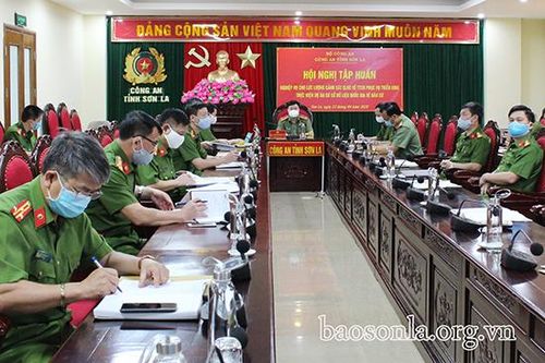 Hội nghị trực tuyến tập huấn nghiệp vụ cho lực lượng cảnh sát QLHC về TTXH