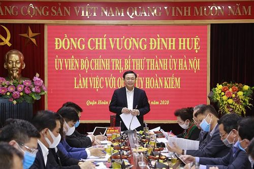 Bí thư Thành ủy Vương Đình Huệ: Hoàn Kiếm cần phát triển xứng tầm vị thế quận trung tâm Thủ đô