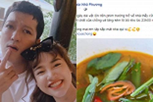 Đi làm về khuya, Nhã Phương cảm động rơi nước mắt với hành động ngọt ngào này của Trường Giang