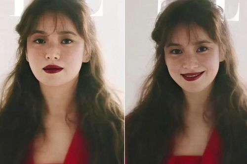 Thử nghiệm phong cách trang điểm ấn tượng, Song Hye Kyo bị chê già và kém sắc