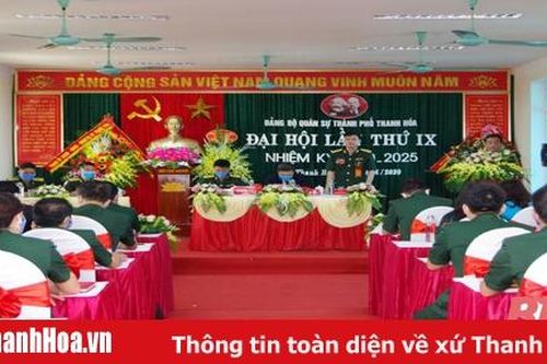 Đại hội đảng bộ quân sự TP Thanh Hóa
