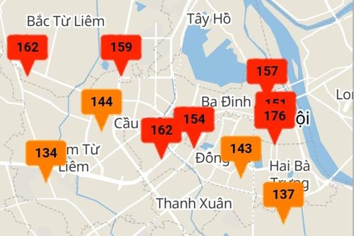 Nắng lên nồng độ bụi tại Hà Nội lại tăng cao