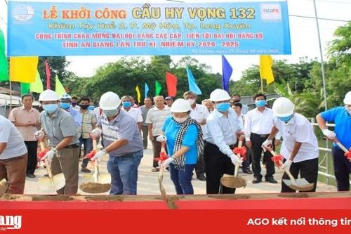 Khởi công xây dựng, khánh thành 6 cây cầu Hy vọng