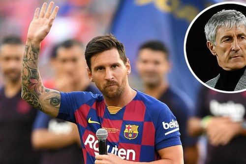HLV Quique Setien lên tiếng về tin Messi rời Barca