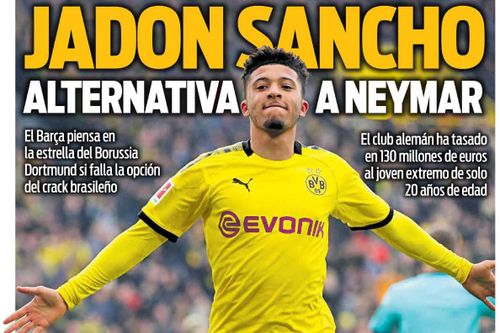 Barca 'cướp' Jadon Sancho ngay trên tay MU