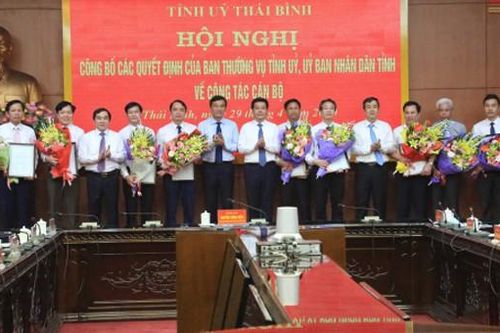 Thái Bình điều động, bổ nhiệm loạt cán bộ