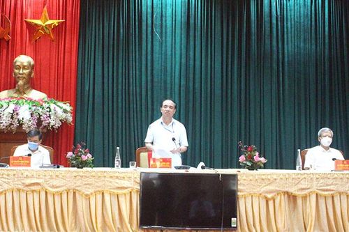 Thường trực Tỉnh ủy làm việc về công tác chuẩn bị đại hội điểm của tỉnh đối với cấp huyện