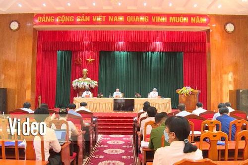 Thường trực Tỉnh ủy làm việc về công tác chuẩn bị đại hội điểm của tỉnh đối với cấp huyện