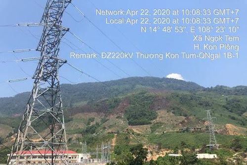 Đóng điện đường dây 220kV Thượng Kon Tum - Quảng Ngãi