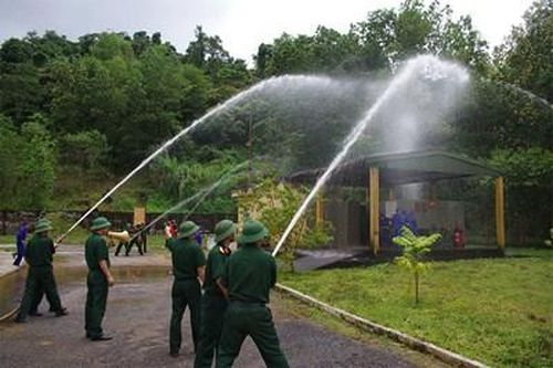 Bộ đội kho chăm lo công tác an toàn