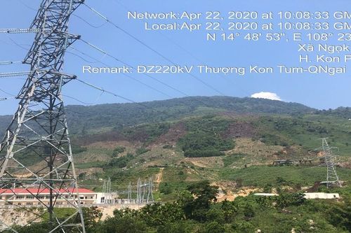 Đóng điện đường dây 220kV Thượng Kon Tum - Quảng Ngãi