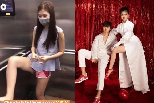 Người mẫu Chúng Huyền Thanh bị chỉ trích vì dùng chân bấm thang máy để 'chống dịch'