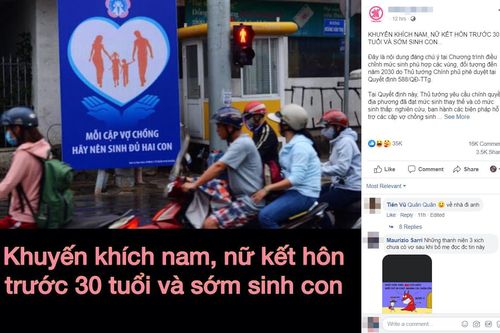 Khuyến khích kết hôn trước 30 tuổi: Dân mạng tranh luận tếu táo