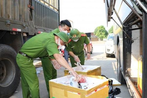 Hà Tĩnh: Bắt giữ xe khách chở 800kg thịt chó, nội tạng đang bốc mùi