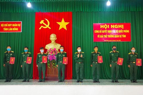 Giải thể Trường Quân sự tỉnh Lâm Đồng