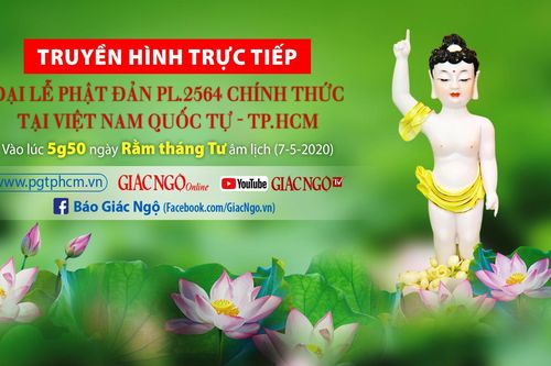 6g sáng mai, 15-4 ÂL : Trực tiếp Đại lễ Phật đản tại TP.HCM