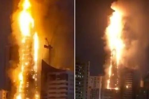 Nhà 48 tầng cháy dữ dội như 'ngọn đuốc khổng lồ'