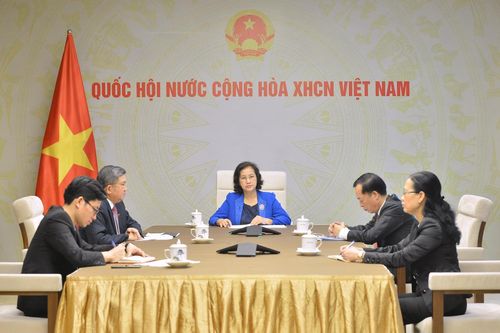 Chủ tịch Quốc hội Nguyễn Thị Kim Ngân điện đàm với Chủ tịch Quốc hội Lào về tình hình phòng, chống dịch Covid-19