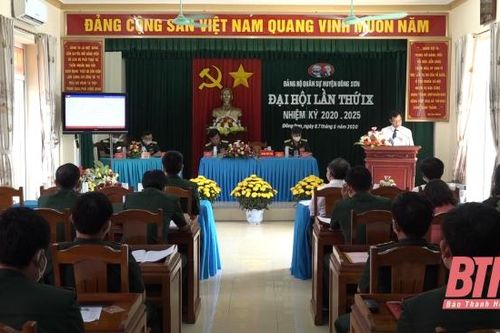 Đại hội Đảng bộ Quân sự huyện Đông Sơn nhiệm kỳ 2020-2025