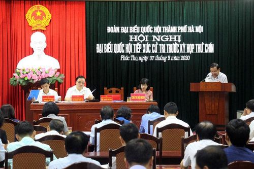 Cử tri huyện Phúc Thọ kiến nghị có giải pháp mạnh chống 'cát tặc'