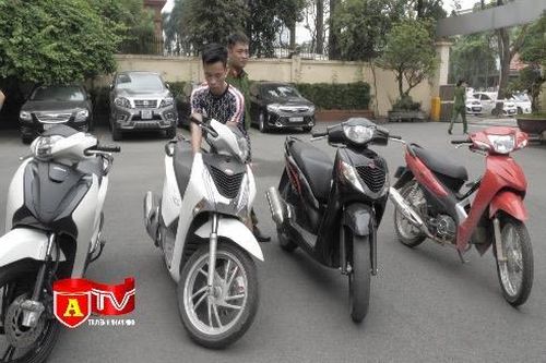Công an quận Cầu Giấy triệt phá ổ nhóm đối tượng chuyên trộm xe SH