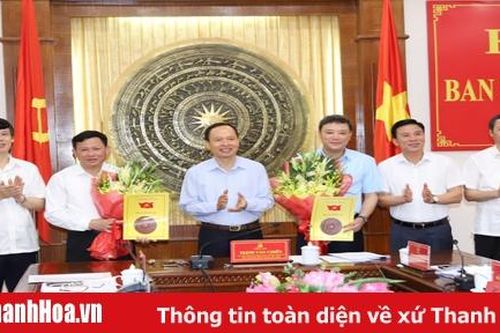 Ban Bí thư Trung ương Đảng chuẩn y 2 đồng chí vào Ban Thường vụ Tỉnh ủy Thanh Hóa