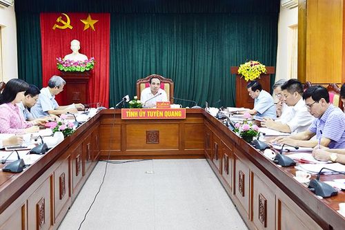 Thường trực Tỉnh ủy làm việc với Ban Quản lý các khu du lịch tỉnh