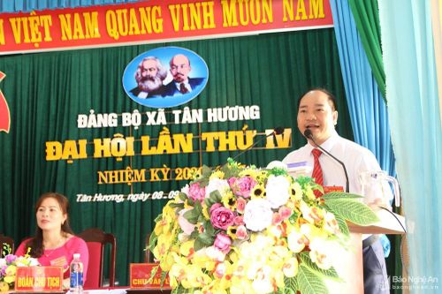 Đại hội Đảng bộ xã Tân Hương (Tân Kỳ) nhiệm kỳ 2020-2025