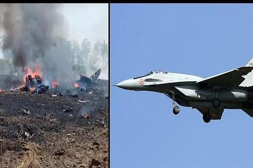 MiG-29 Ấn Độ rơi cháy nổ tan tành, phi công kịp thoát