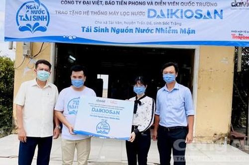 Tặng máy lọc nước nhiễm mặn tại Trà Vinh, Sóc Trăng