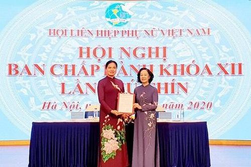 Bà Hà Thị Nga được bầu giữ chức vụ Chủ tịch Hội Liên Hiệp Phụ nữ Việt Nam