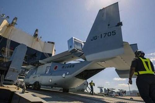 Nhật Bản tiếp nhận lô máy bay lưỡng thể V-22B Osprey đầu tiên