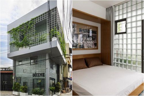 Nhà trong hẻm ngập ánh sáng nhờ mặt tiền thiết kế 'lạ'