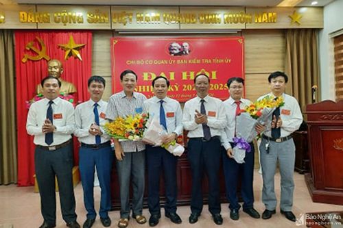 Chi bộ Cơ quan Ủy ban Kiểm tra Tỉnh ủy đại hội nhiệm kỳ 2020-2025