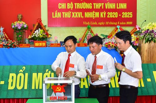 Đại hội Chi bộ Trường THPT Vĩnh Linh, nhiệm kỳ 2020-2025