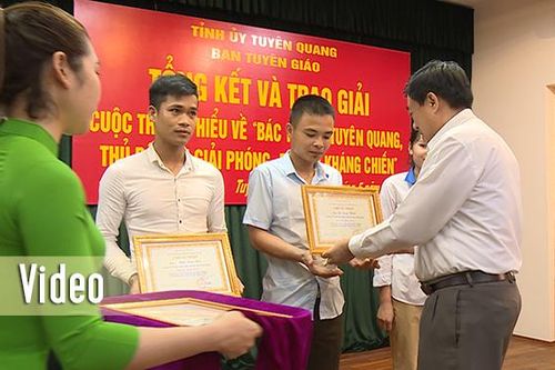 Tổng kết và trao giải cuộc thi tìm hiểu về 'Bác Hồ với Tuyên Quang, Thủ đô Khu giải phóng - Thủ đô Kháng chiến'