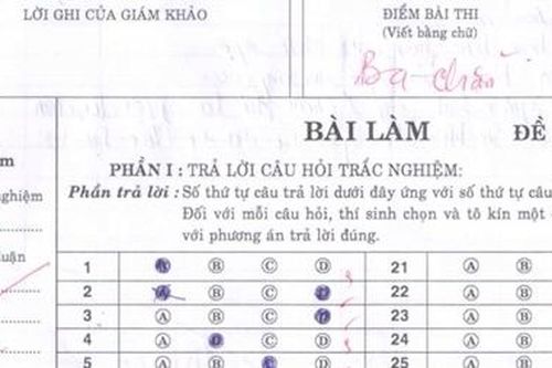 Xử lý trách nhiệm lãnh đạo vì giáo viên nâng điểm 165 bài thi học kì