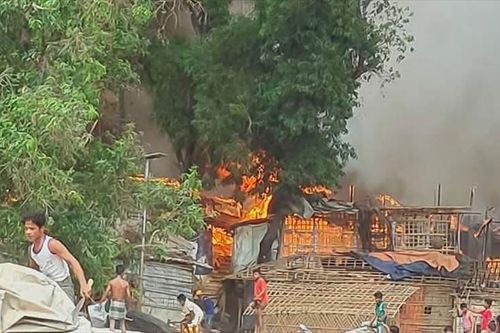 Cháy lớn tại trại tị nạn có người Rohingya ở Bangladesh