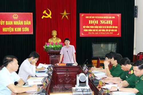 Kim Sơn hiệp đồng phòng chống thiên tai và tìm kiếm cứu nạn năm 2020