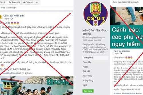 Làm rõ nhiều trang Facebook giả mạo lực lượng công an
