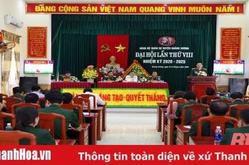 Đại hội Đảng bộ Quân sự huyện Quảng Xương lần thứ VIII