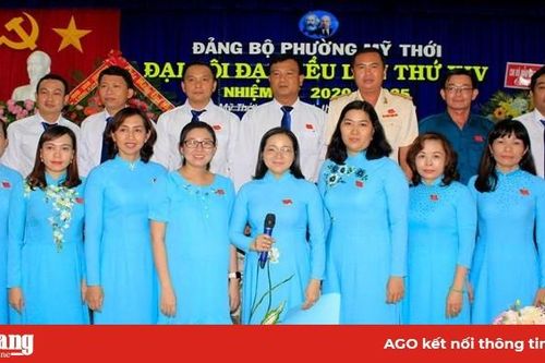 Đồng chí Lý Thùy Giang tái đắc cử Bí thư Đảng bộ phường Mỹ Thới khóa XIV (nhiệm kỳ 2020-2025)